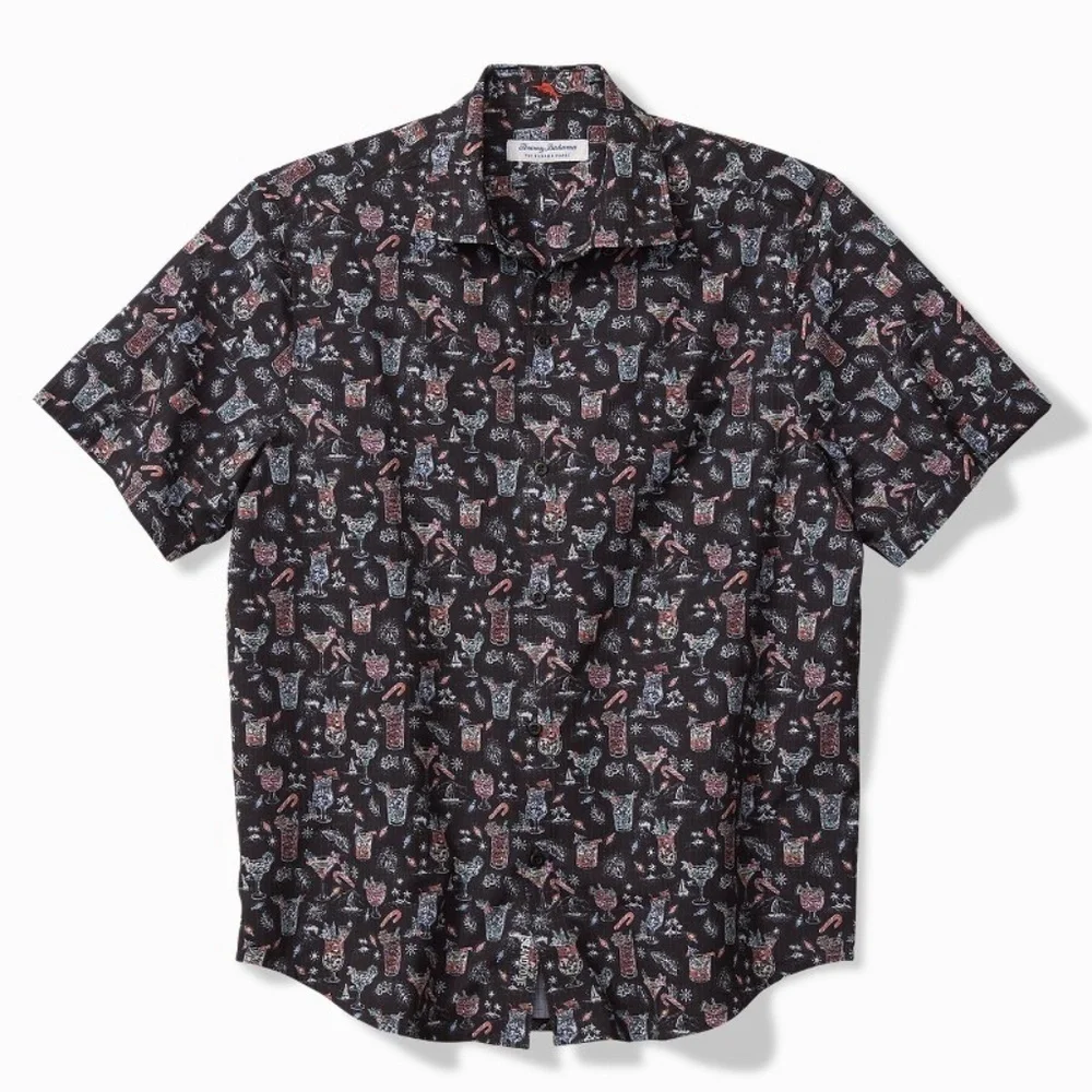 Tommy Bahama Men's Bahama Coast Boozy Nights IslandZone Shirt NWT